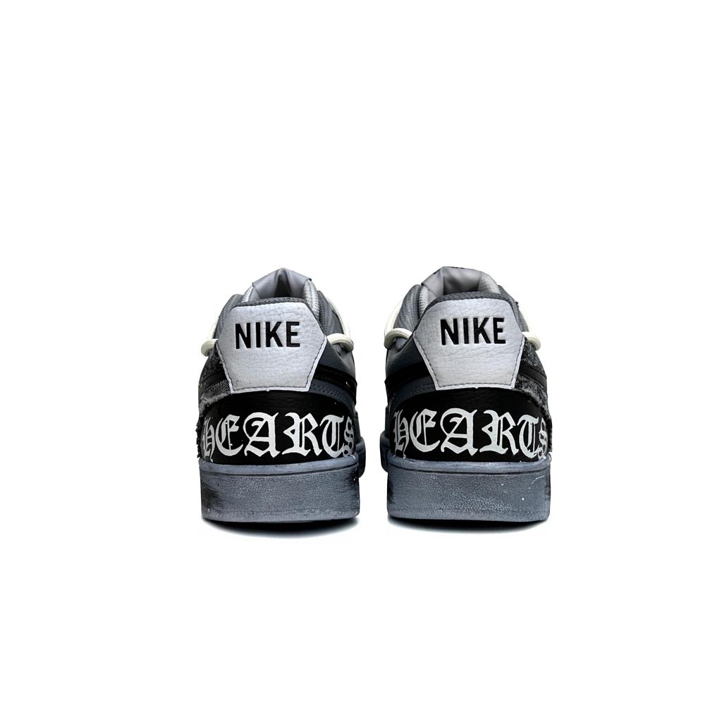 Nike Zapatillas de Skate Court Vision 1 Caña Baja para Hombre Negro Gris DH2987-101(Team87-)