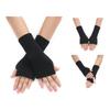 Keep Hand Warm Half Finger Gloves Women Skiing Fingerless Mitten Solid Color