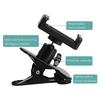 Guitar Phone Holder 360 Degree Rotating Guitar Bass Head Phone Holder Guitar Neck Clamp for Electric Guitar Bass