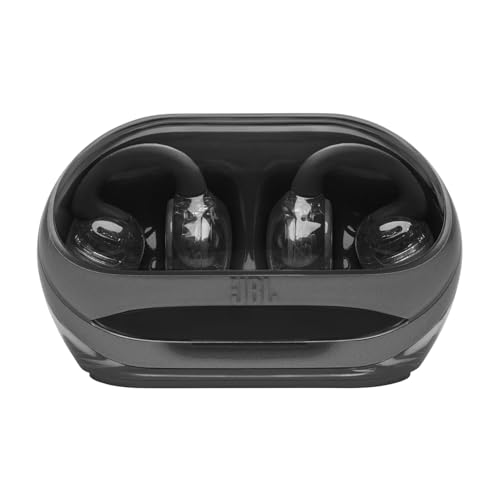 JBL Soundgear Clips True Wireless Earphones Open-Ear Ear Cuff Bass Boost Fast Charging Multi-Point IP54 Dust Water Resistant Bluetooth 5.4 Black