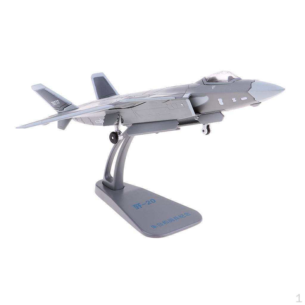 1:100 Scale Alloy J20 Fighter Toy Model Diecast Plane