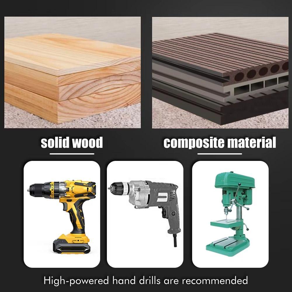 5pcs 230mm Woodworking Roller Drill High Hardness Reaming Tool Portable Center Drill  Plastic Sheet