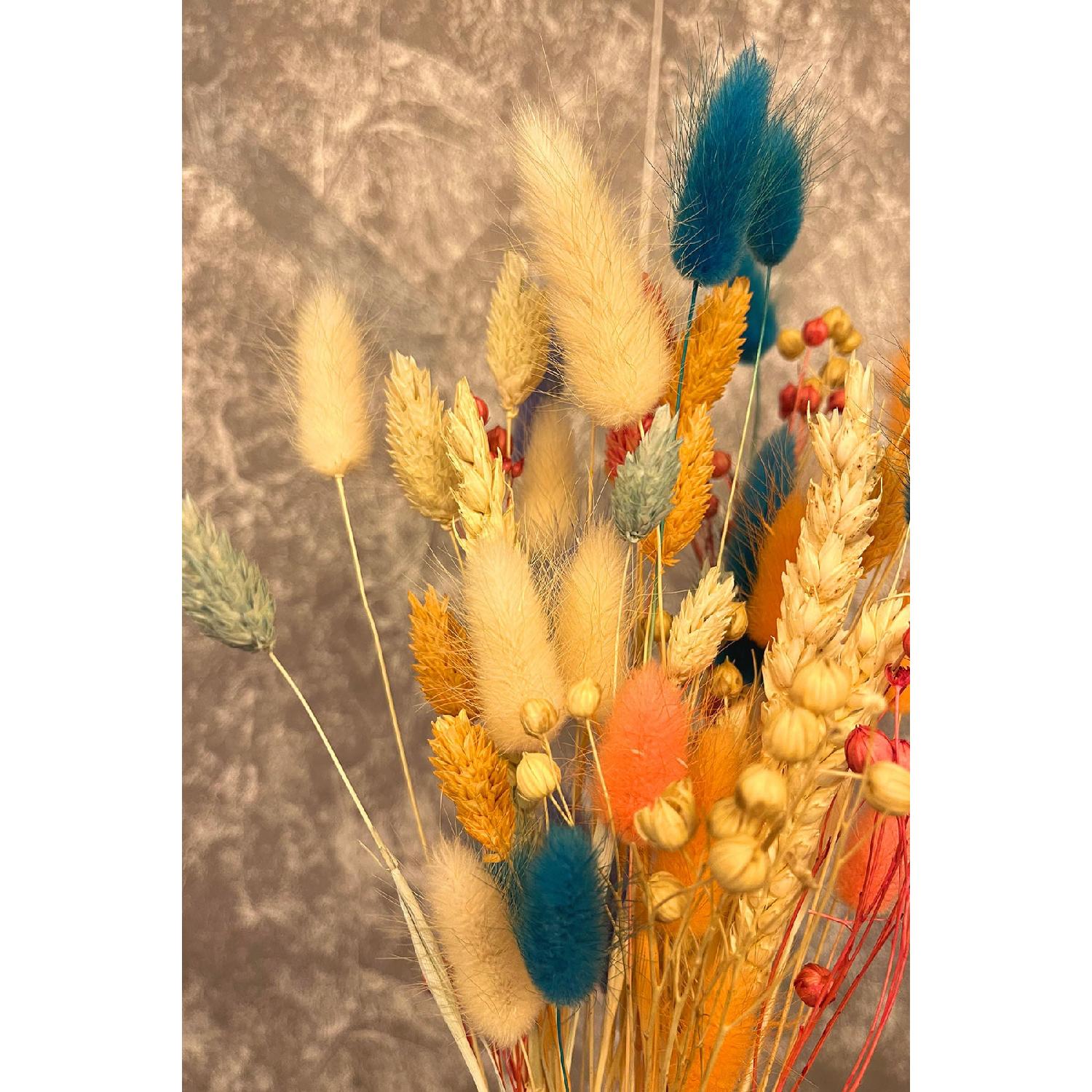 

Лілія Сушені квіти Композиція Орнамент Ваза Бірюза