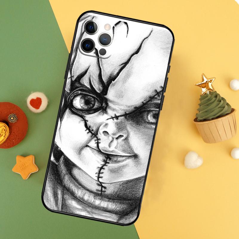 Chucky Doll Horror Movie Phone Case For iPhone 17 Pro Max 17Air 16E 15 14 13 12 11 16 Pro Max Mini Shockproof Cover