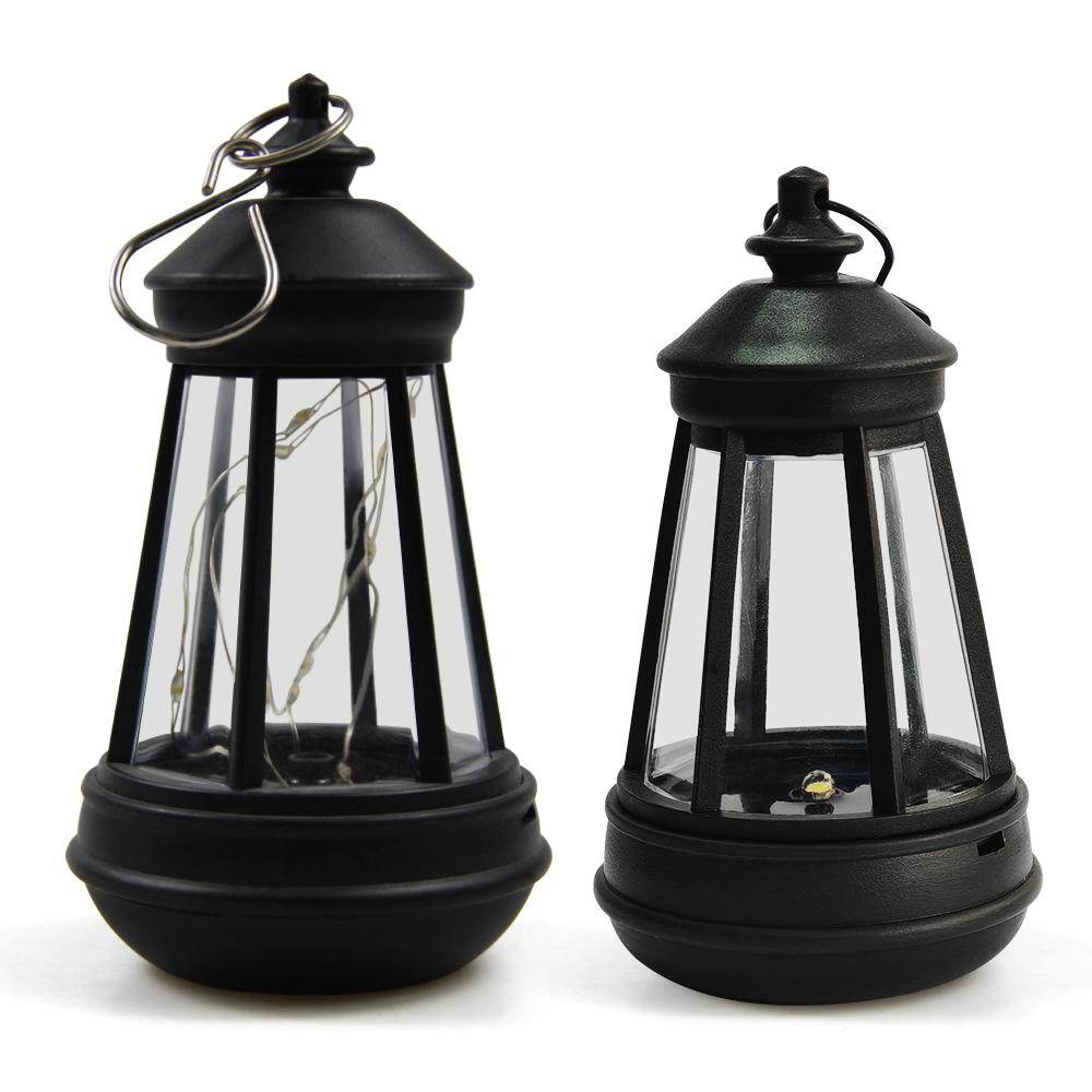 Retro Kerosinlampe Wasserdichte Solarkerzenlaterne LED Landschaft Hof Hängelichter Außen Garten Dekoration