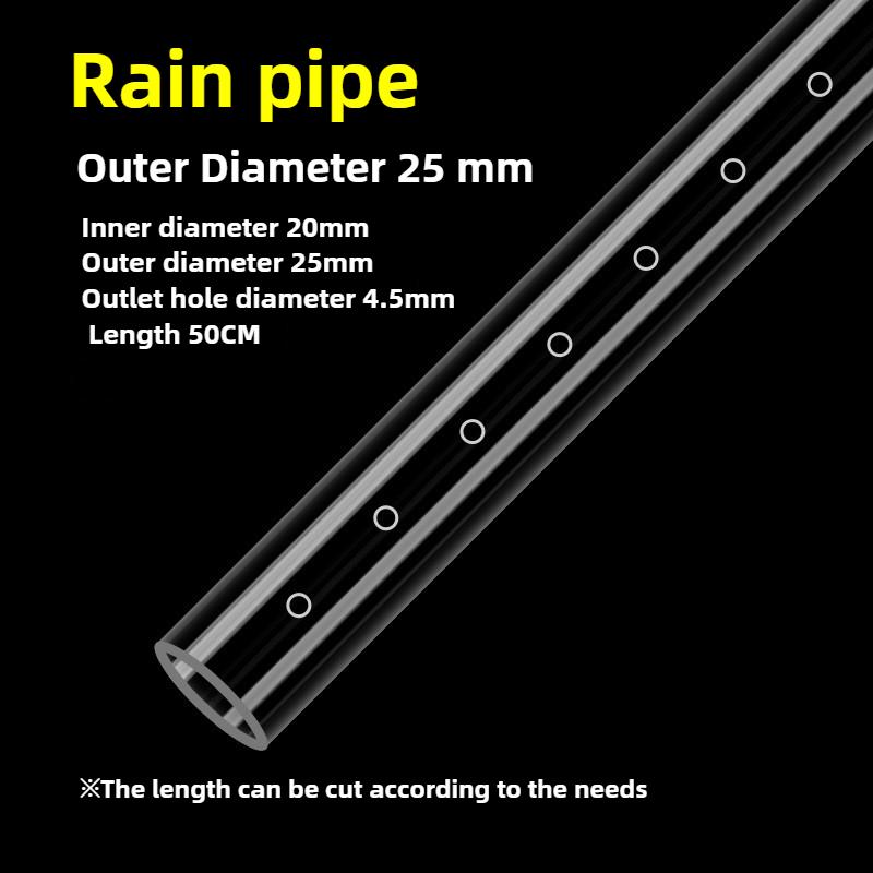 Transparent Fish Tank Water Pipe Acrylic Tube Fittings Elbow Joint Duck Bill Water Outlet Aquarium Accessries Rain Shower Outlet