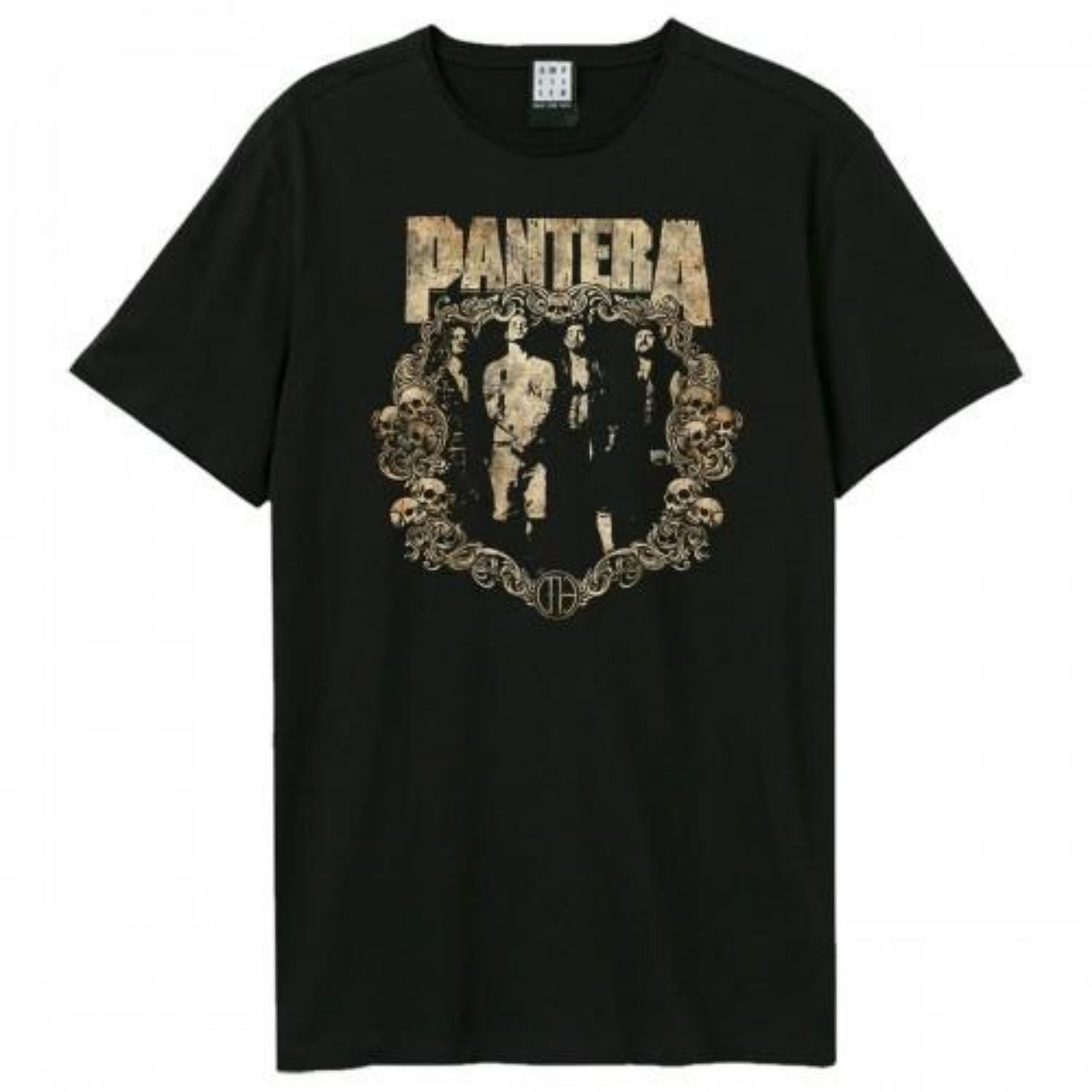 Amplified Unisex Adult Skull Frame Pantera T-Shirt S
