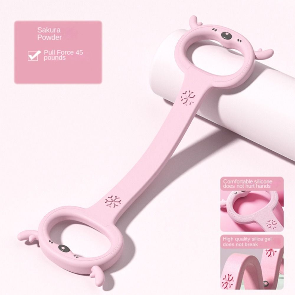 

Олений рог Фитнес Тяговый ремень Восьмерка Эспандер Портативные эластичные ленты Восьмерка Эспандер Пилатес pink-style 2