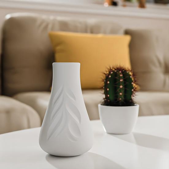 1 Set Vaso di Fiori Fai da Te Stampo in Silicone Vaso Decorativo con Motivo a Foglie Fatto a Mano Stampo per Colata in Resina Epossidica Creazione di Artigianato Vaso Stampo in Gesso Cemento