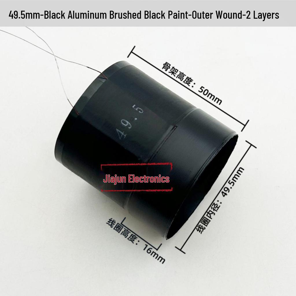 Black Aluminum Woofer Voice Coil Repair Kit - Core Wire: 25-125, Coil Sizes: 65.5mm, 75.5mm, 99.5mm