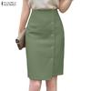 Women Summer Solid Color Casual Slim Pencil Skirts