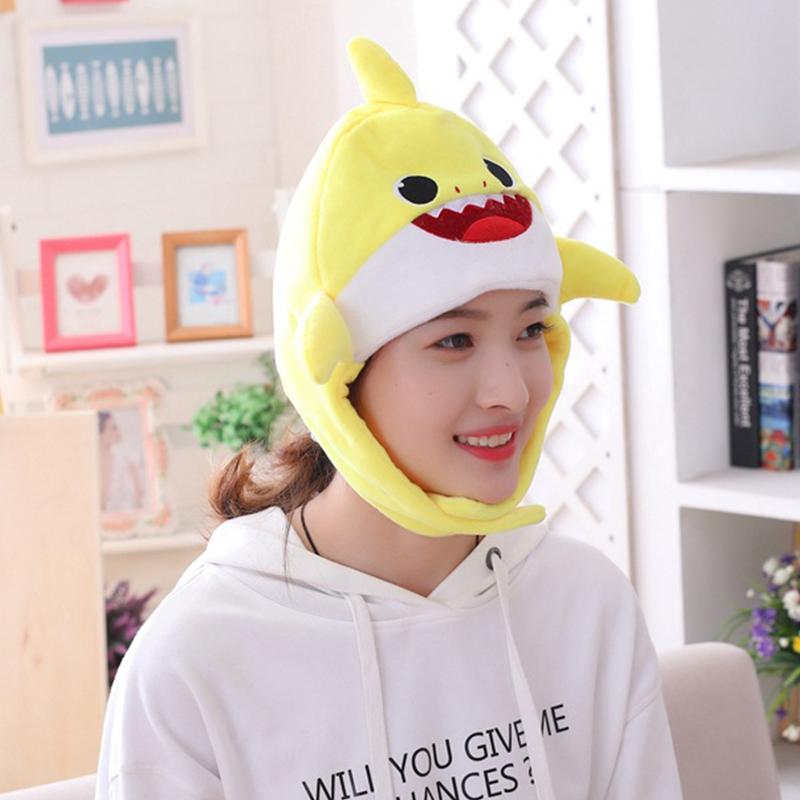 Mignon Bonnet Court en Peluche en Forme de Requin Accessoire Photo Chapeau de Costume