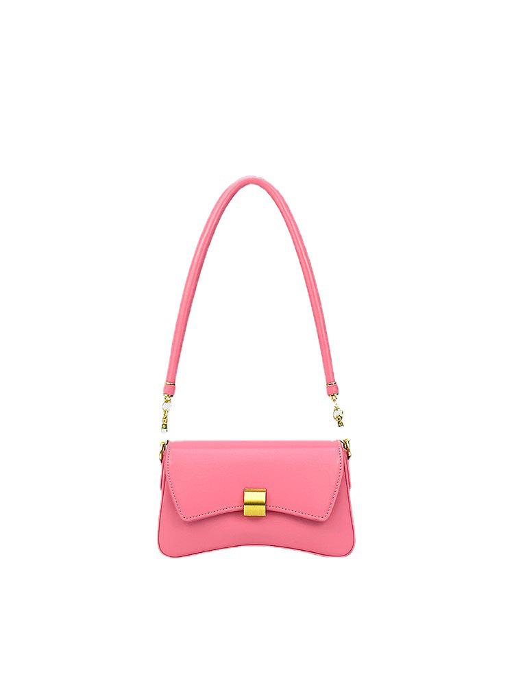Retro 2026 Women's Baguette Bag: High-End Niche Design, Shoulder & Crossbody Style, Compact and Stylish