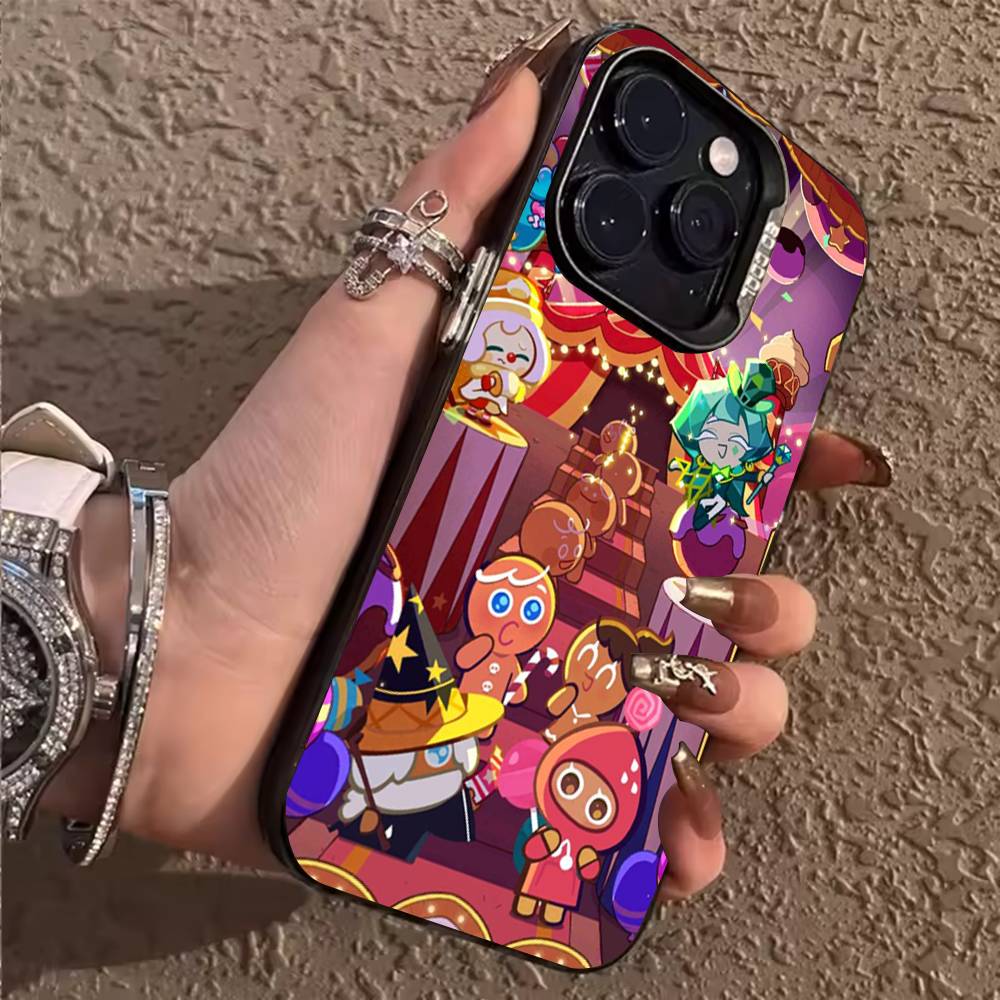 

C-Cookie Run K-KingdomS Phone Case For iPhone 17,16,15,14,13,12,11,Pro,X,XS,Max,Plus Soft Black Cover iPhone12