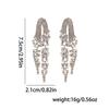 Luxury Colored Gem Tassel Earrings: High-End Diamond Long Dangle Earrings for Evening Gowns