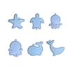 3D Marine Animals Quicksand Mold DIY Resin Casting Mold for DIY Keychain Jewelry