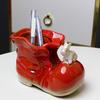 Ceramic Bird Boot Planter Pot Pen Holder Colorful Shoes Flowerpot Succulents Herb Plants Container Home Balcony Garden Decoration