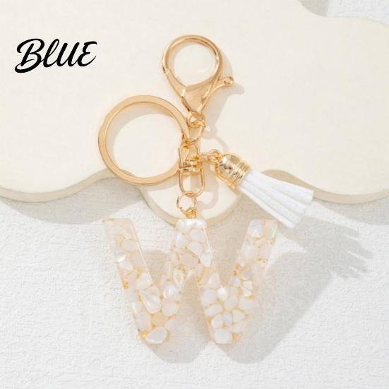 Key Holder For Backpack Keychain Pendant Letter A-Z Charm with Tassel