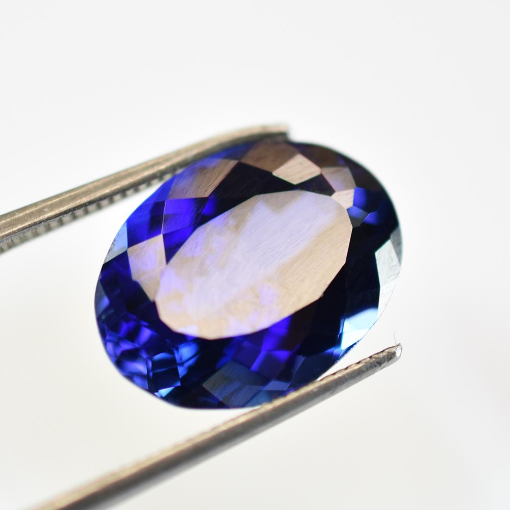 Natural Blue Tanzanite Loose Gemstone Quality Oval Shape for Jewelry Making and Gem Collections