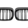 1 Pair Front Kidney Grille Mesh Grill Fit for of series E81 2004-07 51137127227 51137077129