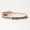 All-match Candy Color Small Women's Waistband High-end Thin Good-looking Belt with Alloy Pin Buckle Decoration for Dress Pants