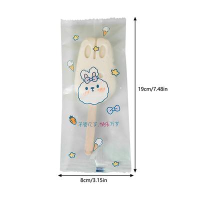 50 Adet/takım Karikatür Gıda Sınıfı Buz Pop Poşetleri Tek Kullanımlık Plastik Popsicle Poşetleri Dondurularak Saklanan Şeffaf Buz Popsicle Kalıbı Ba