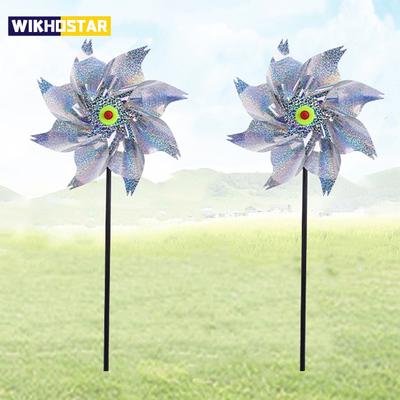 Vogelabwehr-Windräder, reflektierende, glitzernde Vogelscheuche, Windrad, Windmühle, Spinner, Garten, Rasen, Hof, Dekoration, hält Vögel fern, Abwehrmittel
