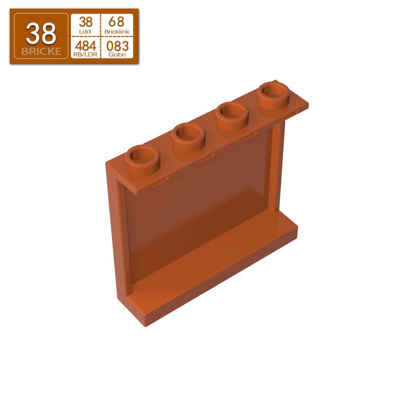 

BRICKE Brick Guest 1x4x3 Wall Panel, Compatible with Lego 60581 87543 4215 Building Blocks, Bulk Small Parts. 50g (~21 pcs)