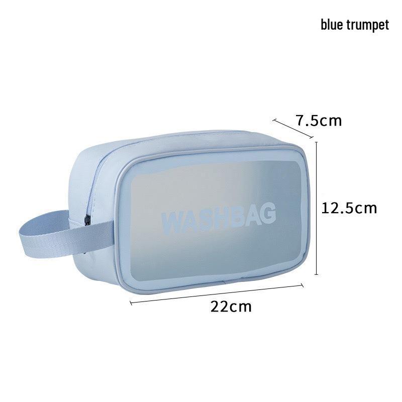 Transparent PVC Makeup Bag: Wet/Dry Separation, Large Capacity, PU Travel Cosmetic Organizer