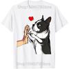 Funny Three Boston Terrier Moon 3 Cute Pet Lover Dogs T Shirts Humor Streetwear Tee Shirt Short Sleeve Unisex Loose Clothing