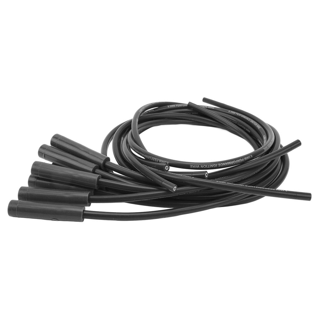 8.5mm 180 Degrees  Sparking Plug Ignition Wire Set Spark Plug Wires with Dustproof Cap Replacement for Chevy 8 Cylinder