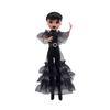 Adams Wednesday Doll in Gothic Black Formal Dress - Rave'n Figure