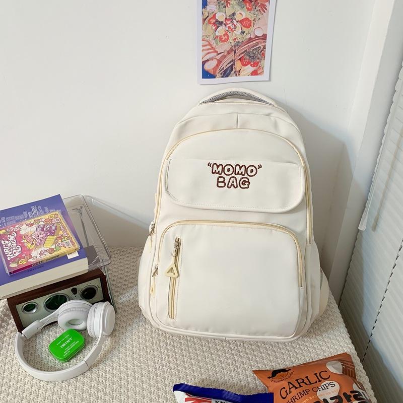 New ins College Wind Large Capacity Women's School Bag Women's Factory College Student Backpack Junior High School Student Computer