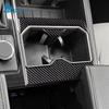 For Toyota Tundra 2022 2023 2024 2025 Real Soft Carbon Fiber Sticker Car Water Cup Frame Pad Interior Trim LHD Accessories