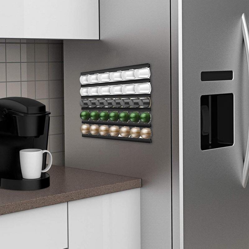 Coffee Pods Capsule Storage Rack 10pcs/set Self Adhesive Strips For kcup Nespressos Dolce Gusto Vertuoline Coffee Capsule Holder