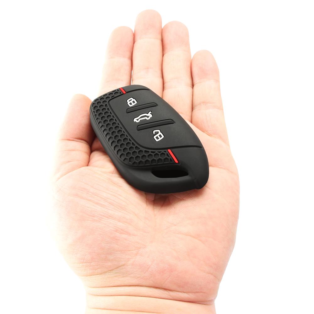 Für MG 4 2023 Mg4 Ev MG HS GT ZS EV ZX MG5 MG6 3 Tasten Silikon Schlüsselanhänger Schlüsselhülle Schlüsselanhänger für Roewe RX3 RX5 RX8 ERX5 I6 I5