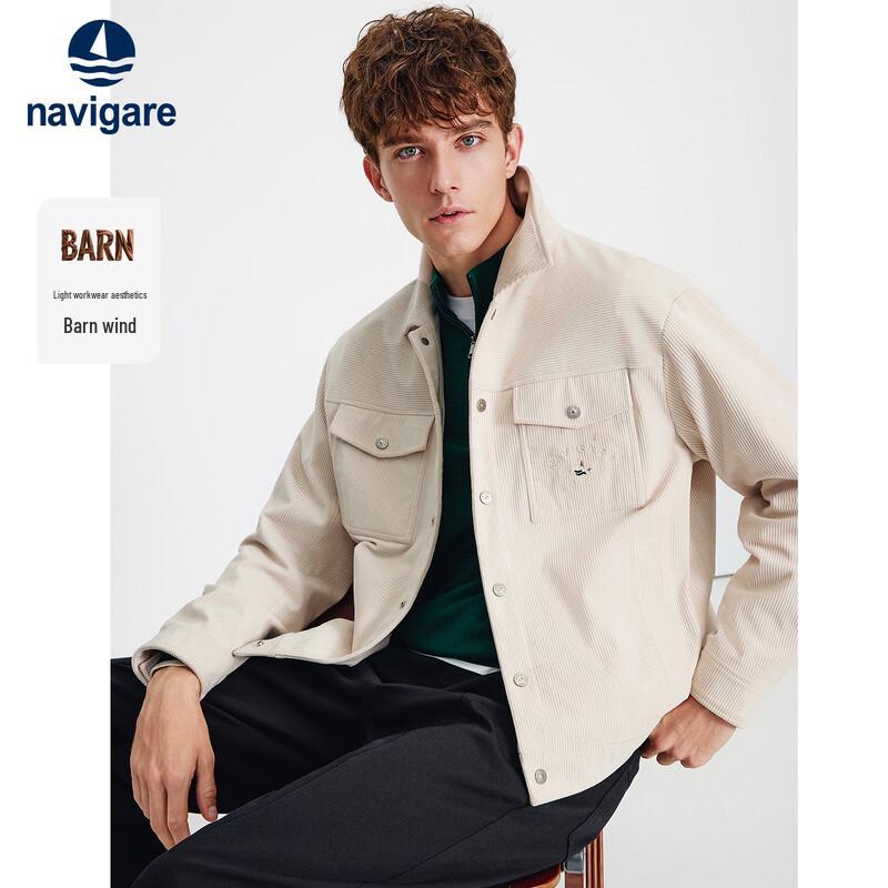 Navigare Men's Barn Style Lapel Workwear Jacket