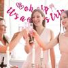 Firefairy Oh Sip It's a Girl's Trip Pre-strung Banner - Girls Vacation, Weekend, Just Wanna Have Fun - Bachelorette Party Decorations, Hot Pink