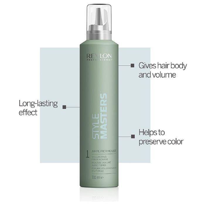 Finition et fixation - REVLON - Mousse volumisante - Corps et volume - Cheveux lisses - Tenue longue durée