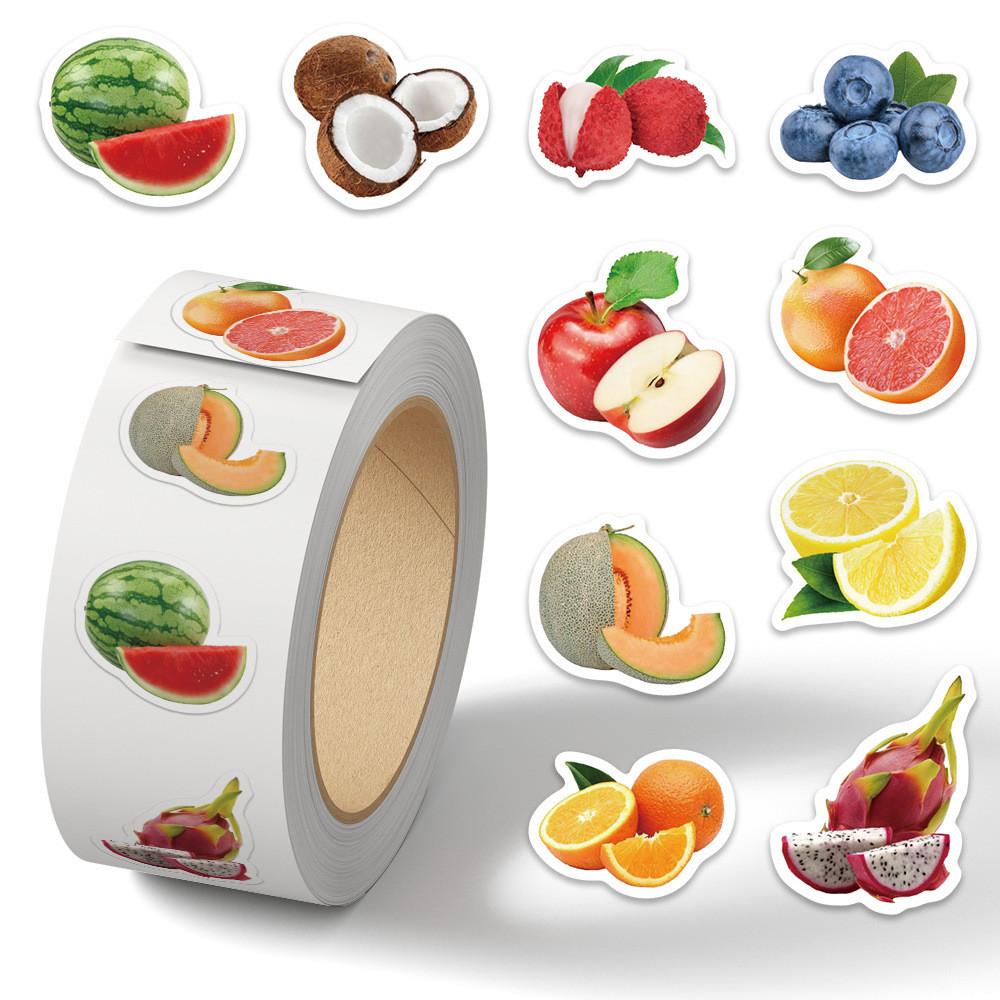 500Pcs/Roll Fruit Theme Stickers - Seals for Laptop/Journal/iPad/Guitar/Skateboard Decor RecordingYourLife Store