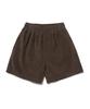 Road Road Warm Day Corduroy Half Pants (Brown)