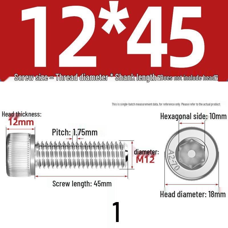 304 Stainless Steel Hex Socket Cap Screw with Extended Thread