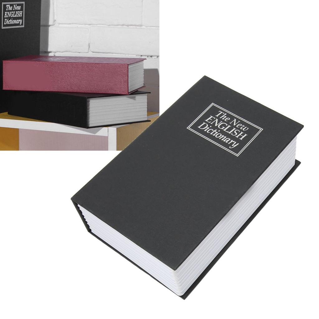 Caja de Seguridad para Libros con Llaves Acero Inoxidable Secreta Caja con Forma de Libro para Tienda Escuela Dormitorio