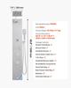 VEVOR Shower Panel Tower System with Rainfall Shower Head, LED, 49 in Brushed Stainless Steel Shower Column, 4-Function Faucet