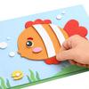 Stereoscopic Cartoon 3D DIY Sticker Toy Making Material Educational Sticker Toys  Boys Baby Girls