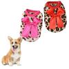Festliche Korallenfleece-Haustierkleidung für kleine Hunde mit Leopardenmuster für den Winter