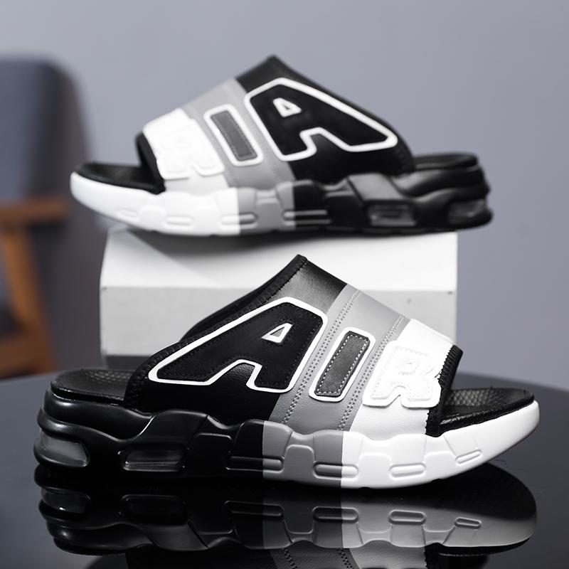 Fashion New Hot Men's Slippers Mixed Color Casual Mens Non-slip Shoes Men Outdoor Hard-Wearing Sandals Summer Beach Male Sports Footwear