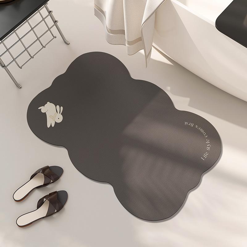 Ins Luft Badezimmertür Wasseraufnahme Rutschfeste Fußpolster Badezimmer Schnelltrocknend Verschleißfeste Fußpolster Unregelmäßige Kieselgur Bodenpolster