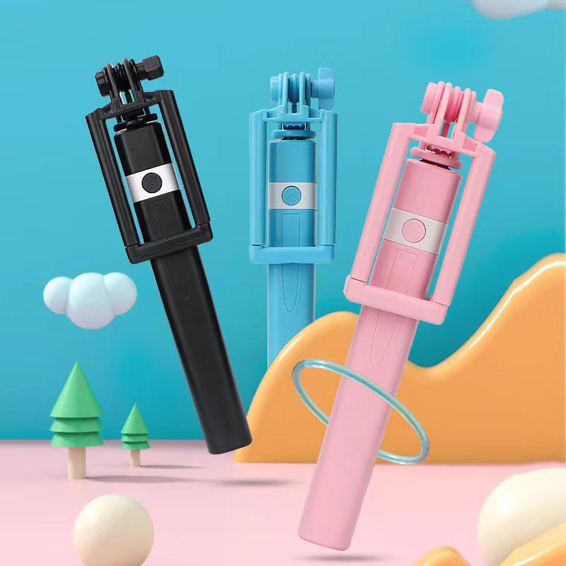 Compact Folding Selfie Stick for Android Type-C - Mini Wired Control, Portable Telescopic Design, Perfect Gift