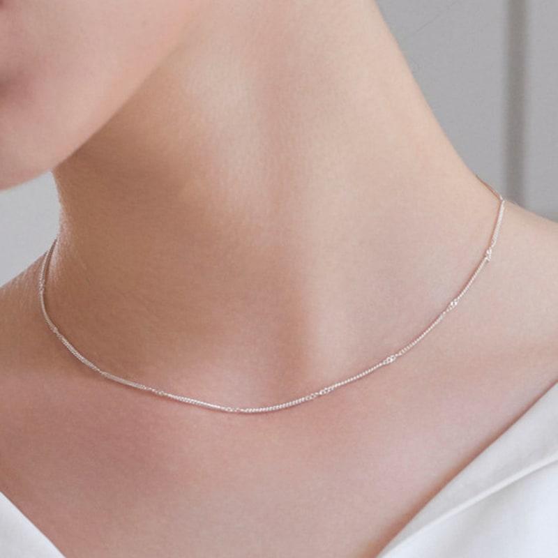 Dmoment Noir 925 Silver Choker